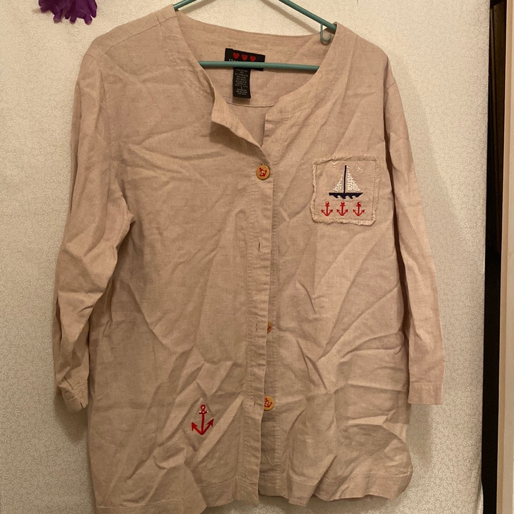 Three hearts nautical top